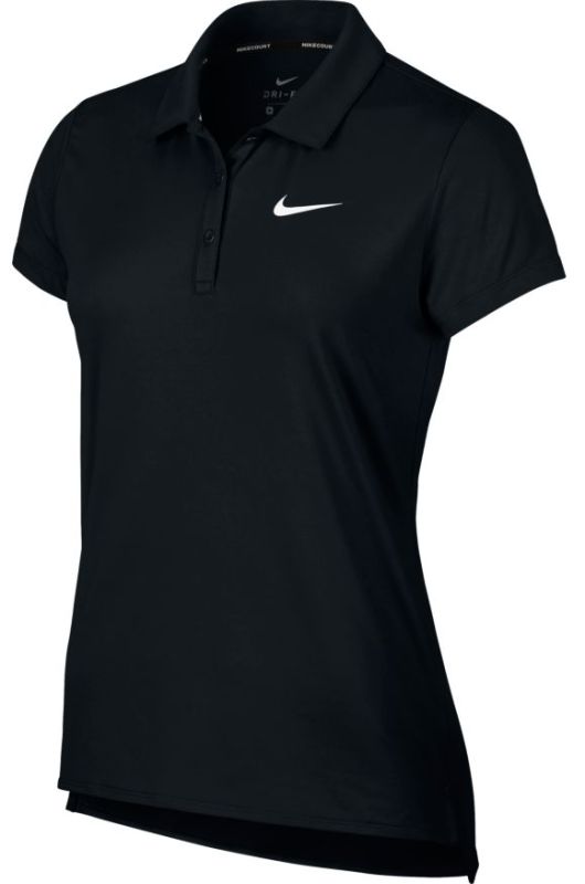 nike-court-polo-ss-pure-w-black-white-1 Nike Court Polo SS Pure W - black/white