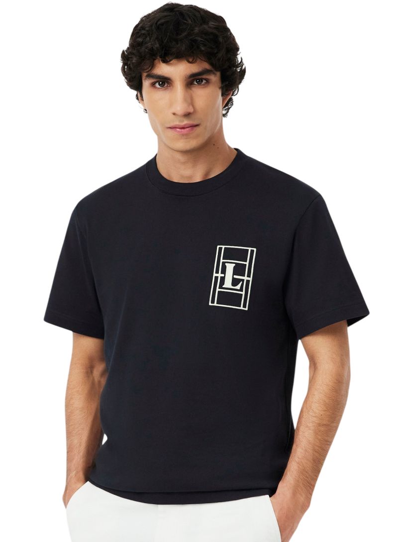 Lacoste Embroidered Heavy Jersey - black