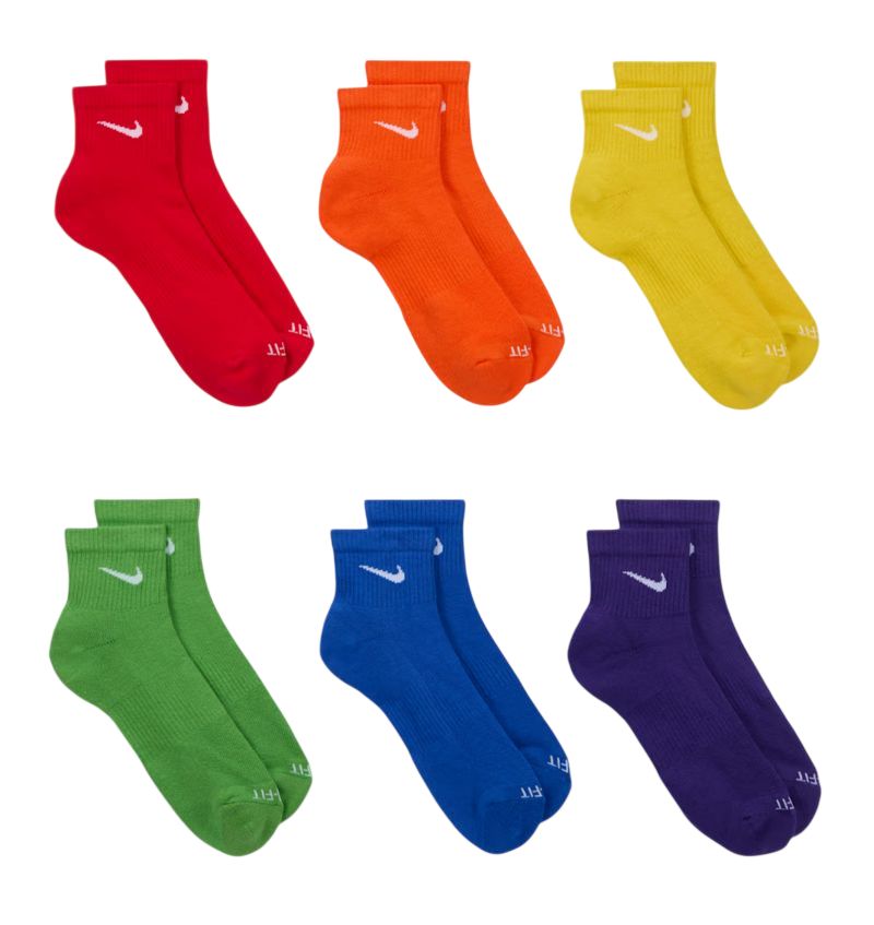 Nike Everyday One Quarter 6P - multicolor