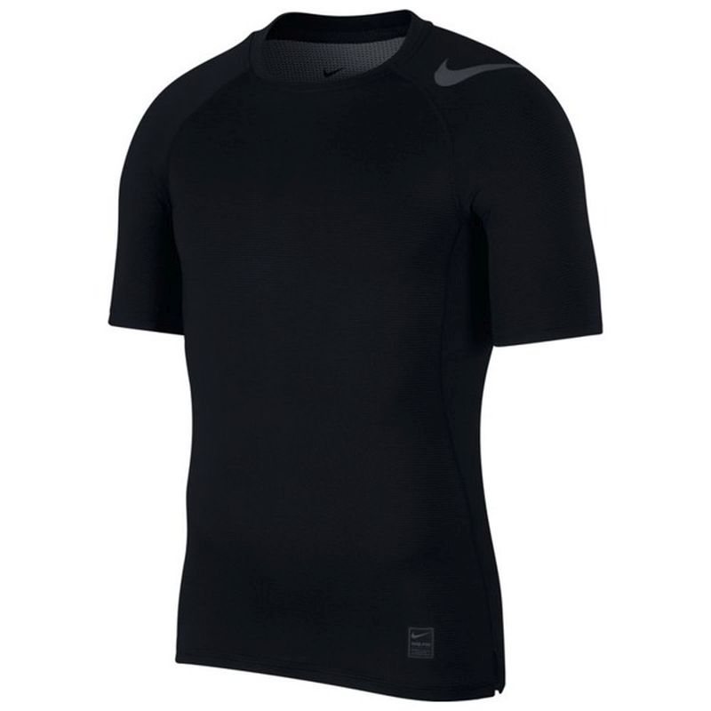 Nike Pro HyperCool Top SS Fitted GFX - black/black/dark grey Nike Pro HyperCool Top SS Fitted GFX - black/black/dark grey