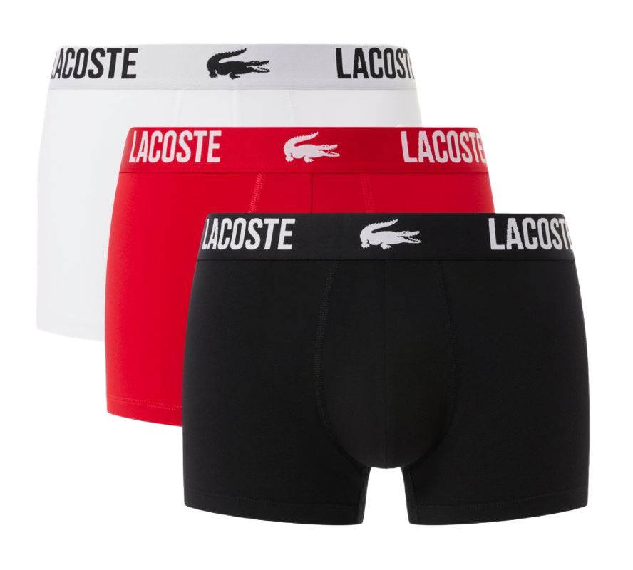 Lacoste Stretch Cotton Trunks 3P - multicolor