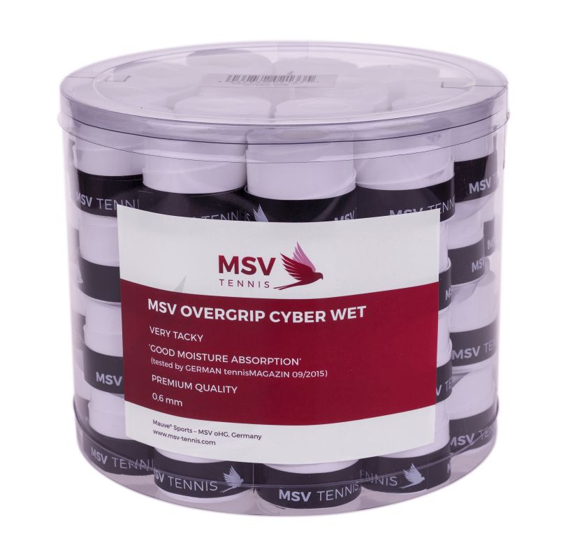 MSV Cyber Wet Overgrip white 60P