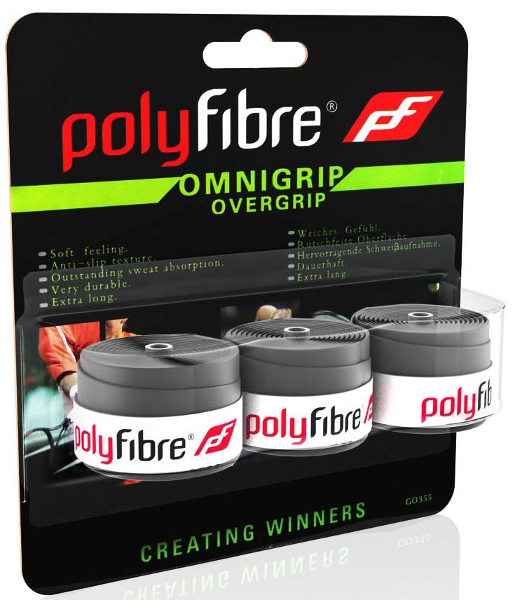 Polyfibre Omnigrip Overgrip 3P - grey