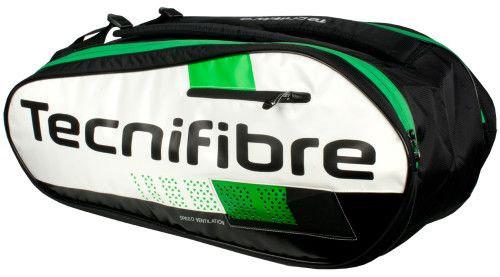 tecnifibre-squash-green-9r-white-black-green-1 Tecnifibre Squash Green 9R - white/black/green
