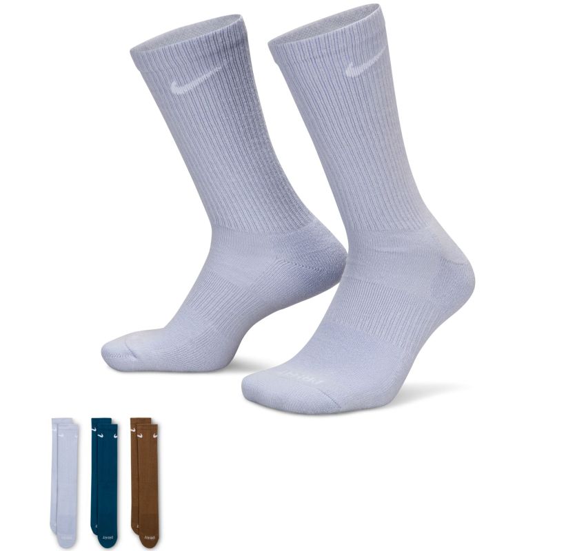 Nike Everyday Plus Cushioned Training Crew 3P - multicolor