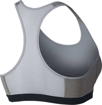 Nike Pro Fierce Bra - dark grey heather/black/volt