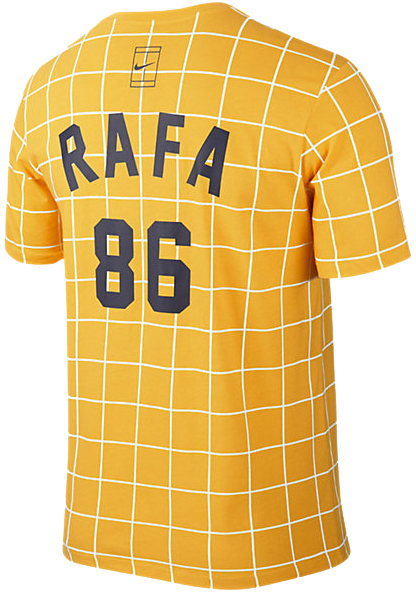  Nike Rafa SS Crew Tee - white/varsity maize