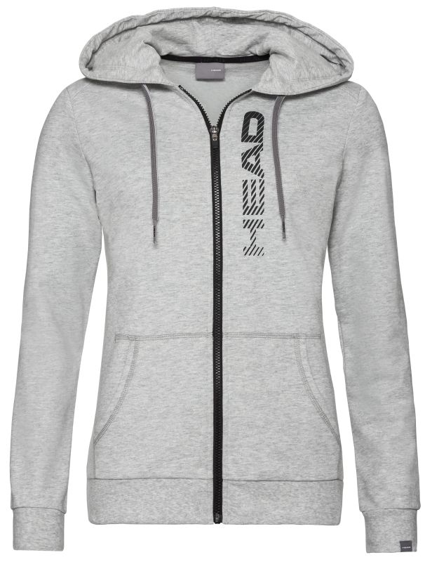 head-club-greta-hoodie-fz-w-grey-melange-black-1 Head Club Greta Hoodie FZ W - grey melange/black