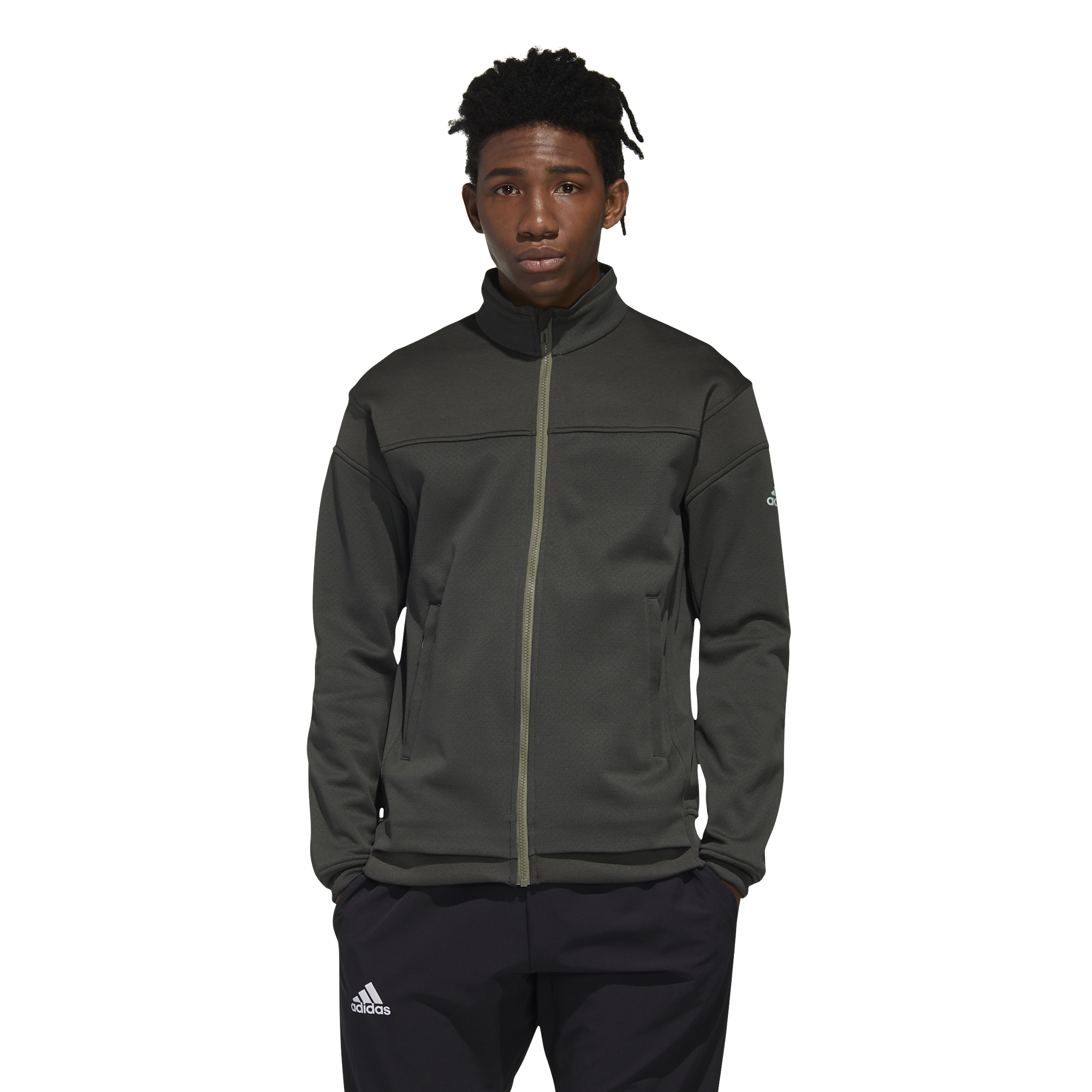 Adidas M Knit Jacket - legend earth
