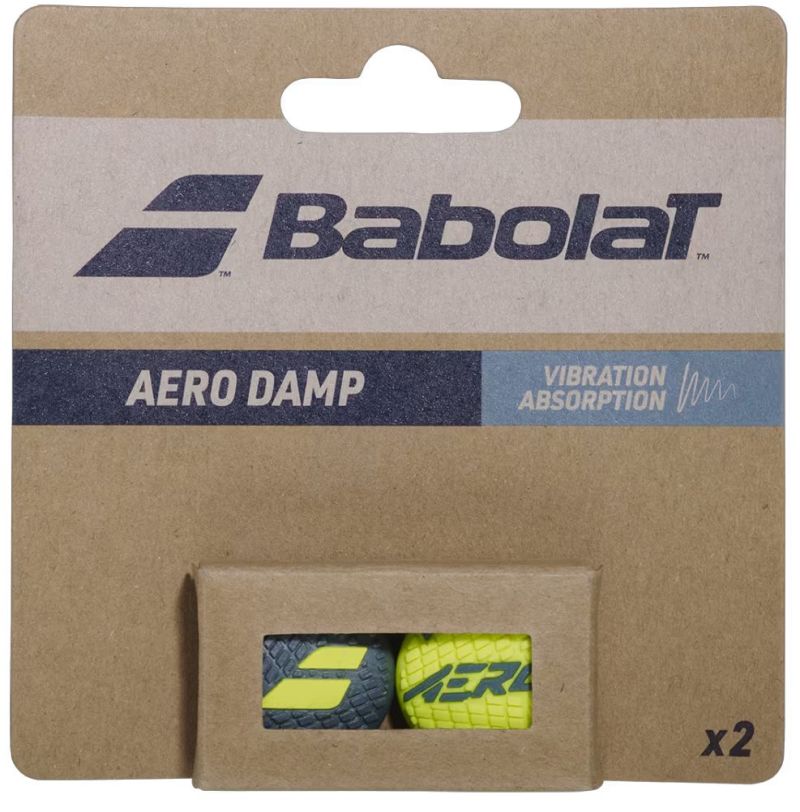 Babolat Aero Damp 2P - light grey/yellow Babolat Aero Damp 2P - light grey/yellow