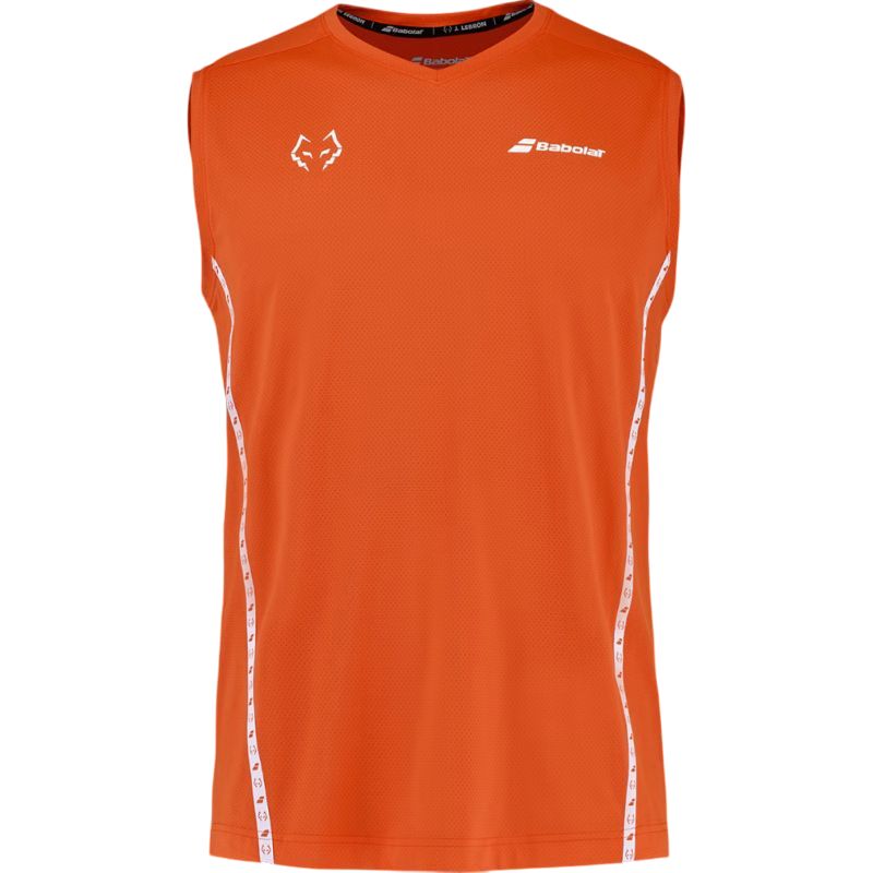 Babolat Muscle Tank J. Lebron Top - red orange Babolat Muscle Tank J. Lebron Top - red orange
