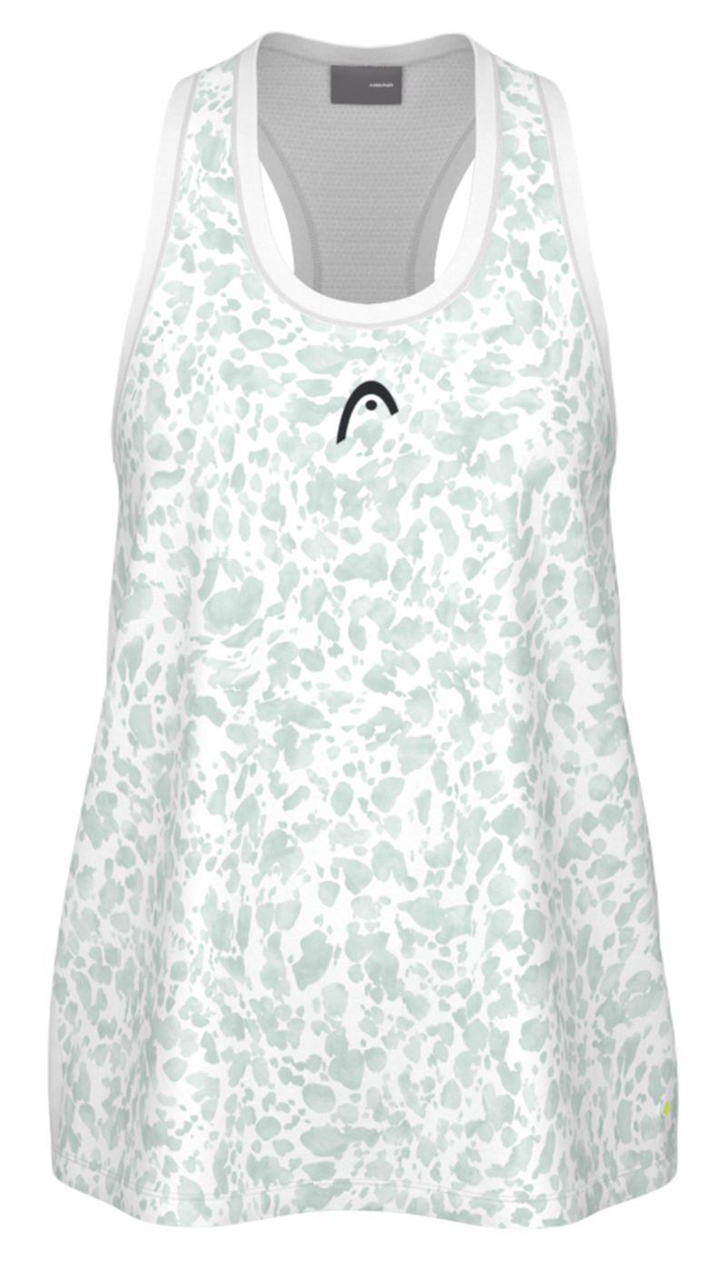 462370 Head Girls Vision Agility Tank - print vision/infinity green