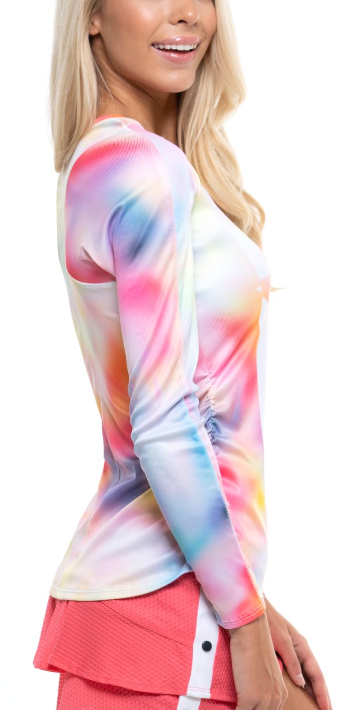 Lucky in Love Techno Tropic Techno Star L/S Women - punch