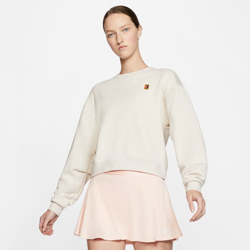 Nike Court Heritage Long Sleeve Sweatshirt - light orewood brown