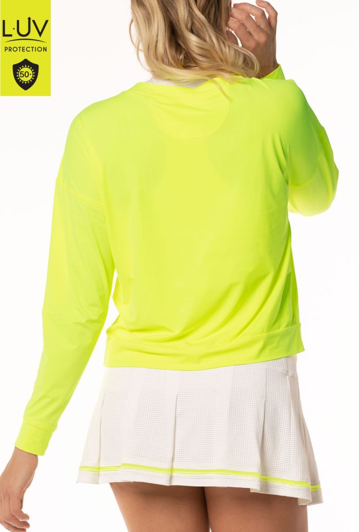Lucky in Love Luv Hype L/S Women - neon yellow