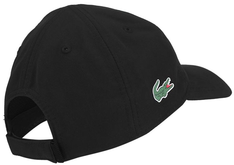 Lacoste Men's Sport Tennis Microfiber Cap - Support With Style Collection for Novak Djokovic - black