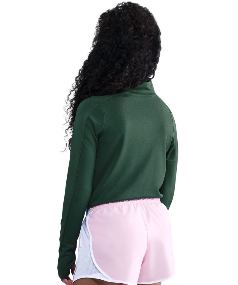 Nike Girls Dri-FIT Long-Sleeve 1/4-Zip - fir/white