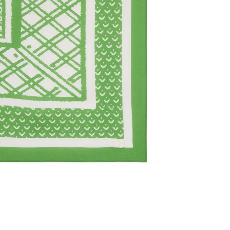 Lacoste Print Scarf - billiard green/flour
