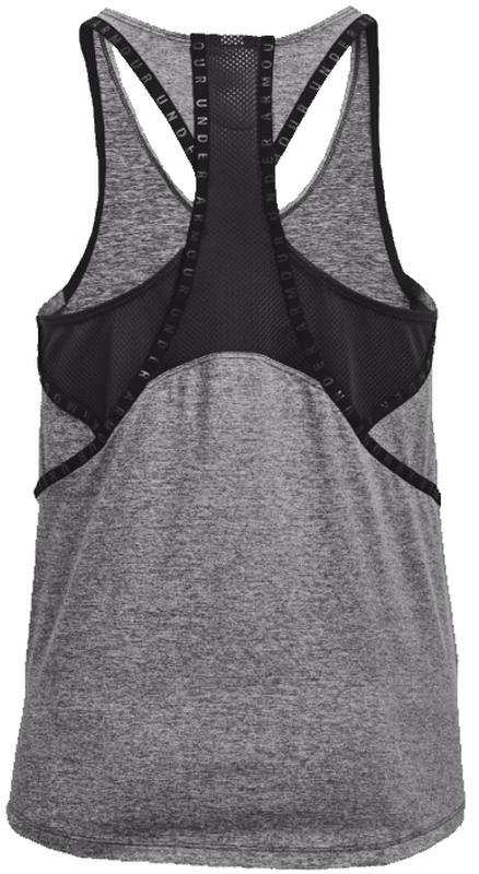 Under Armour Knockout Mesh Back Tank W - dark grey