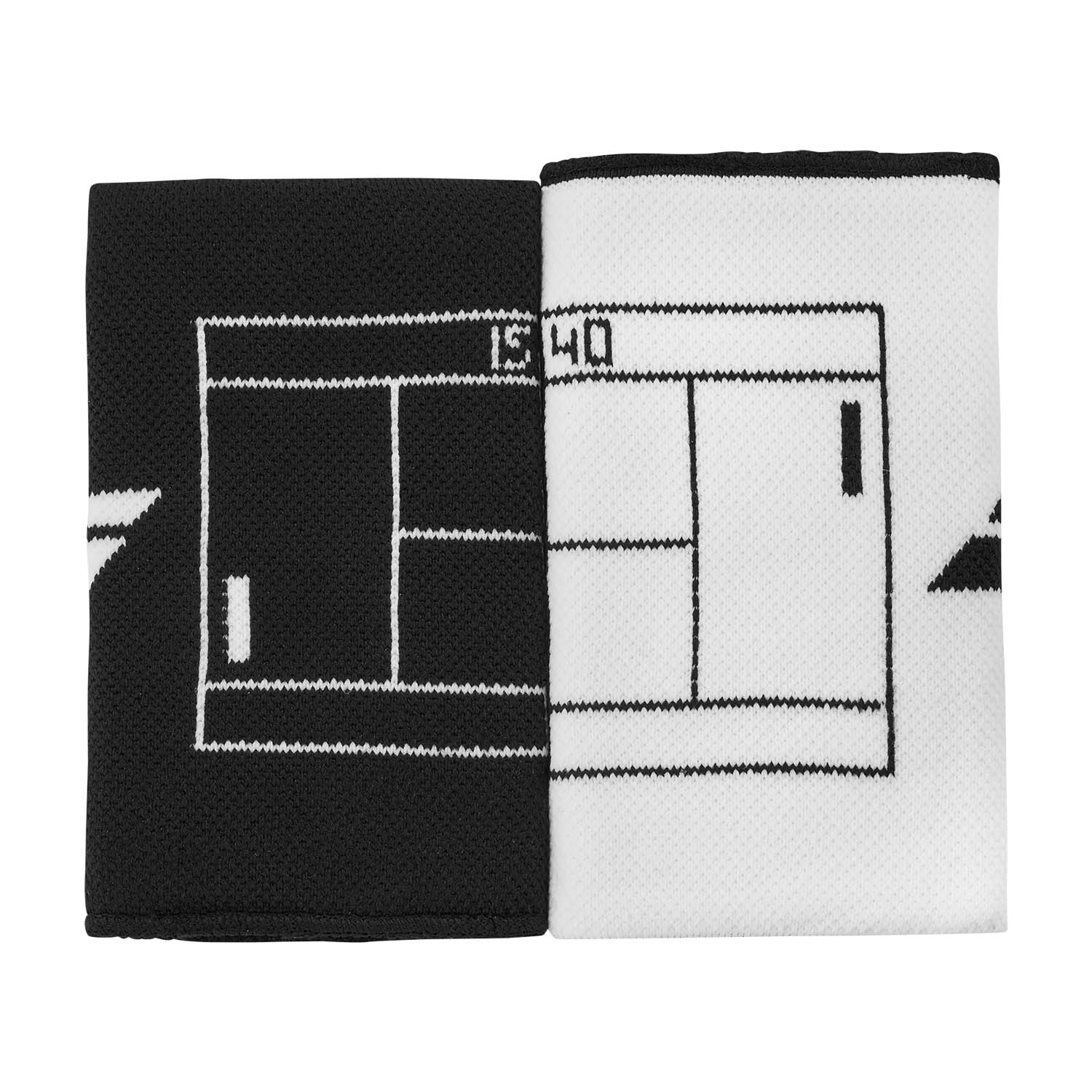 Babolat Reversible Jumbo Wristband - white/black