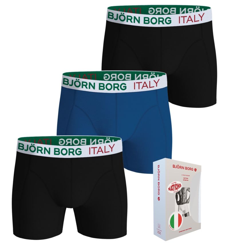 Björn Borg Cotton Stretch Italy 3P - multicolor Björn Borg Cotton Stretch Italy 3P - multicolor