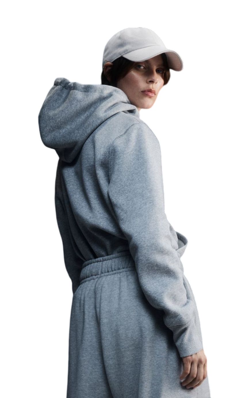 Nike Sportwear Phoenix Fleece Hoodie - dark grey heather/sail 