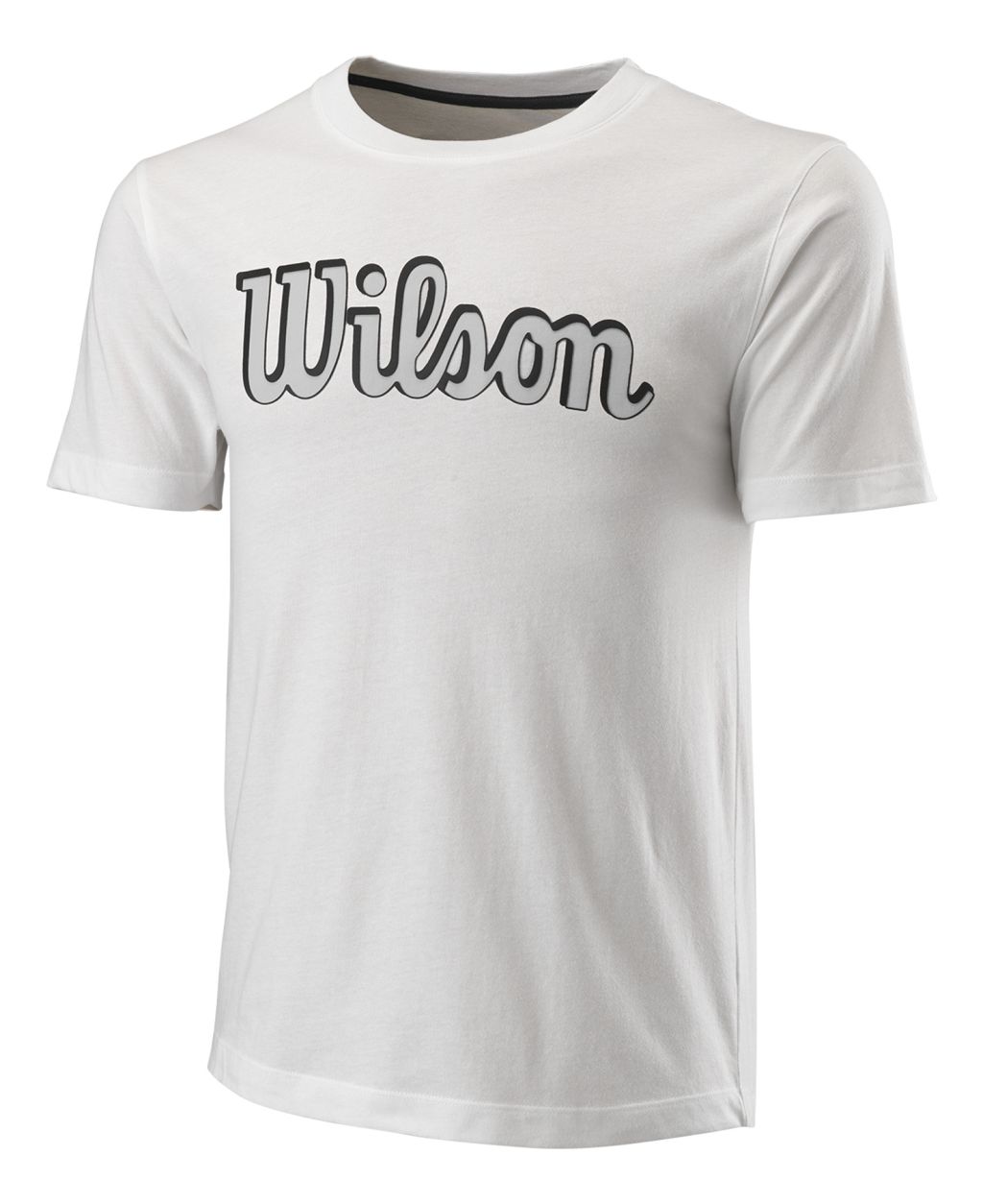 Wilson Script Eco Cotton Tee Slimfit - white