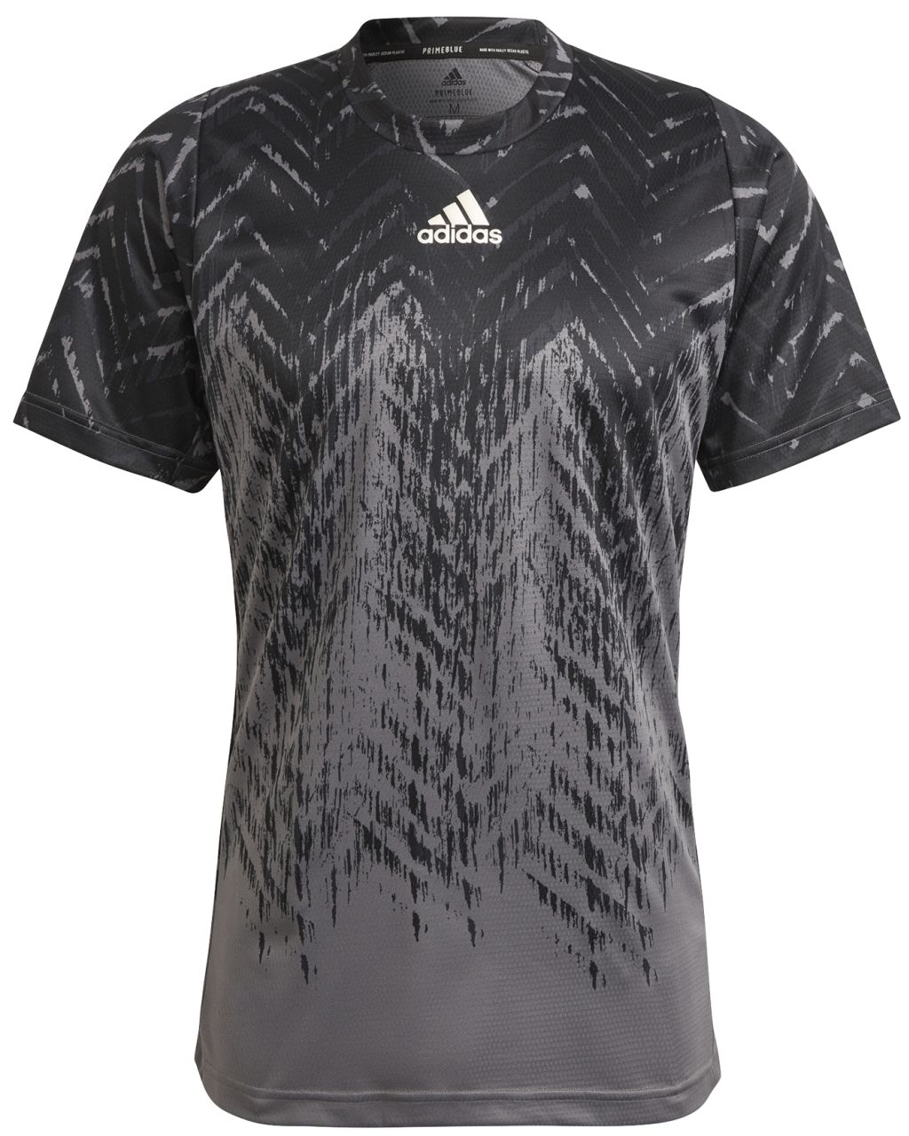 Adidas Tennis Freelift Printed T-Shirt Primeblue M - grey five