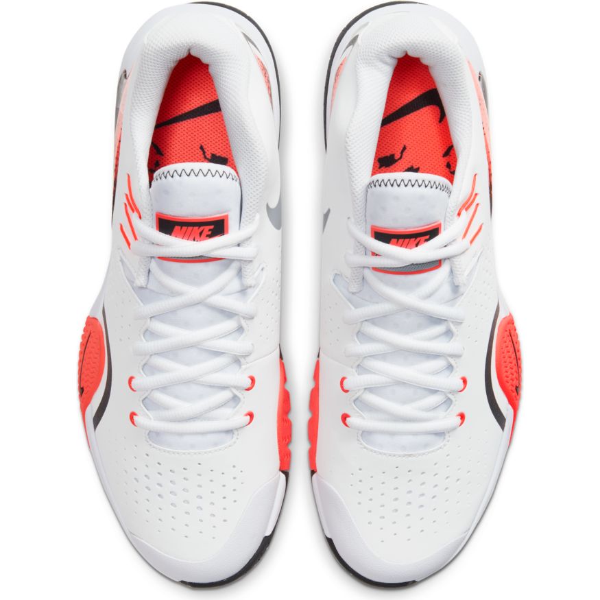 Nike Court Tech Challenge 20 - white/wolf grey/hot lava/black