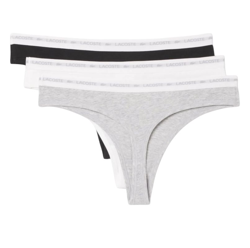 Lacoste Elastic Cotton Thongs 3P - multicolor