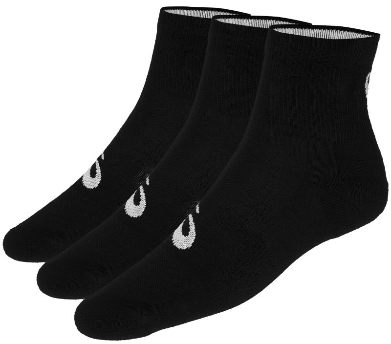 asics-quarter-sock-3-pary-black-1 Asics Quarter Sock - 3 pary/black