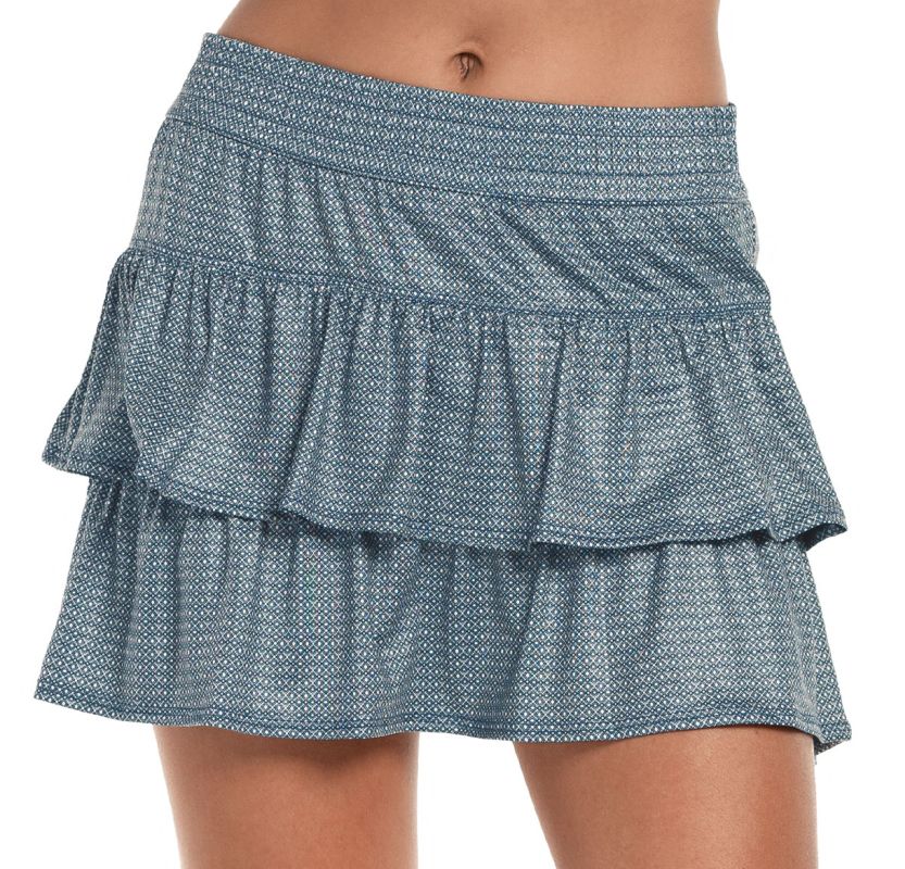 Lucky in Love Palms D'Amour Royal Palm High Waist Skirt - slate Lucky in Love Palms D'Amour Royal Palm High Waist Skirt - slate