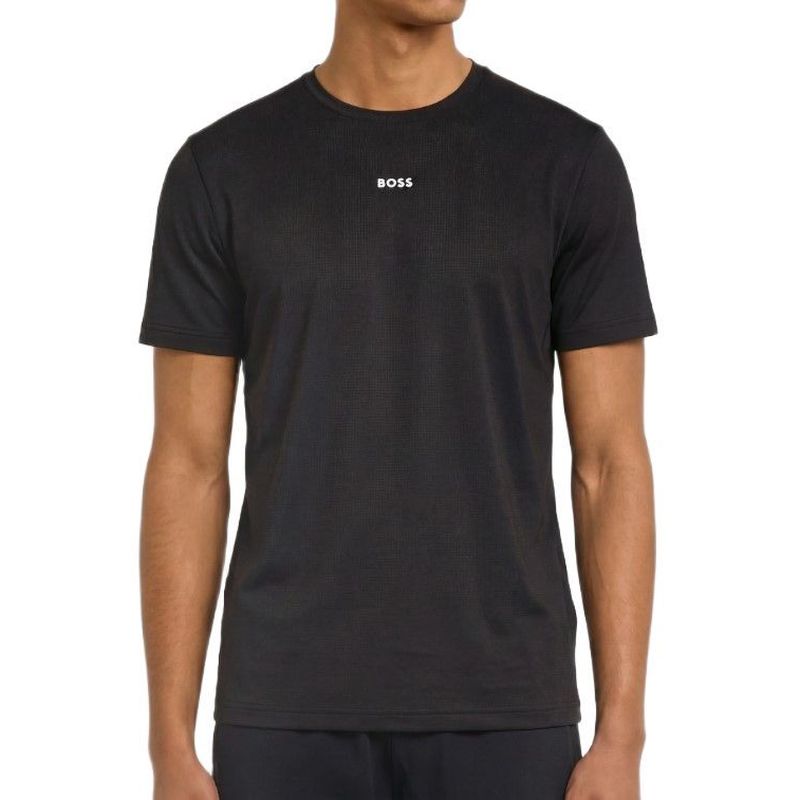 Męski t-shirt BOSS Slim Fit Active - black