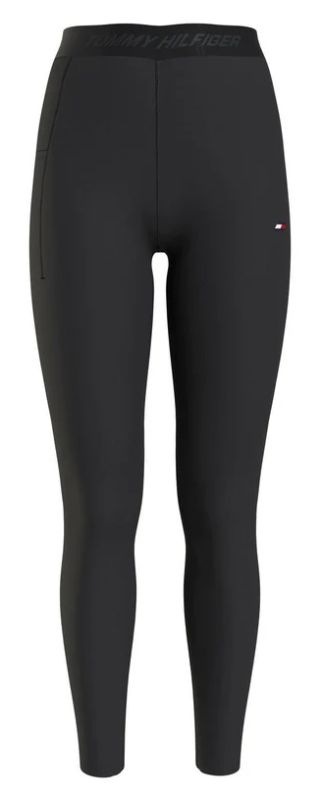 Tommy Hilfiger HW Branded Tape Ess Legging 7/8 - black