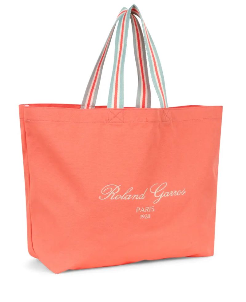 Roland Garros Sporty Chic Totebag - coral