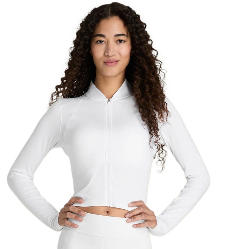 Wilson Long-Sleeve All Day Full Zip - bright white Wilson Long-Sleeve All Day Full Zip - bright white