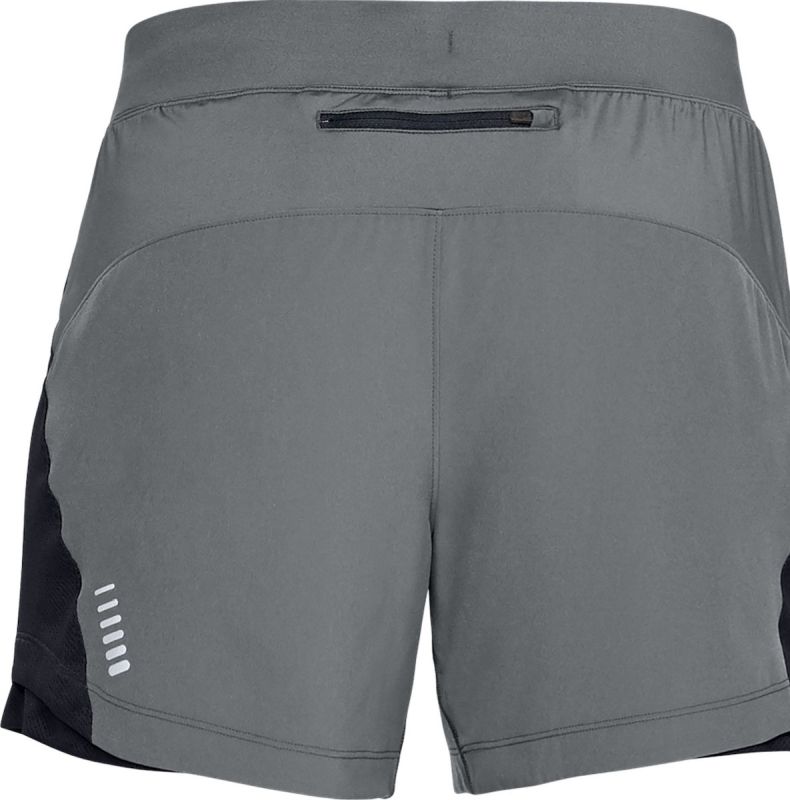 Under Armour Qualifier SpeedPocket 5in Short - pitch gray/black
