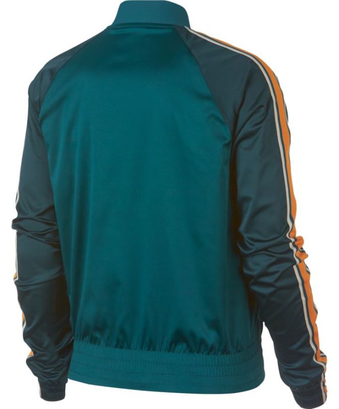 Nike Court Stadium Jacket W - rainforest/rainforest/orange peel