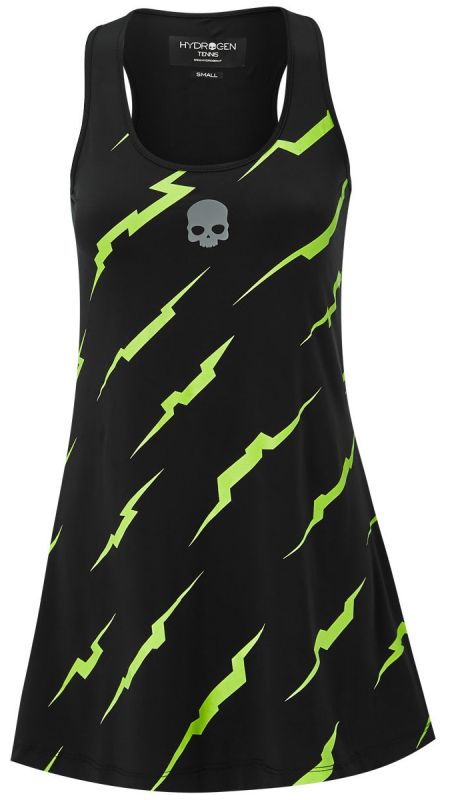 Hydrogen Thunder Dress Woman - black/yellow fluo