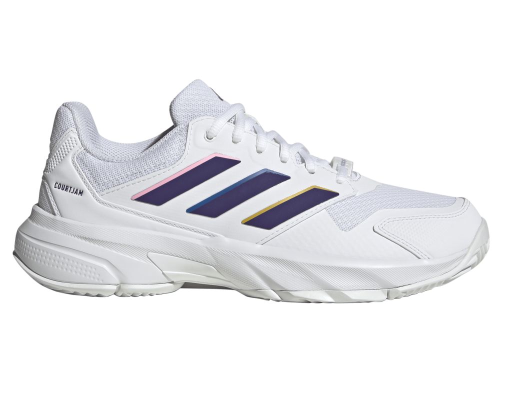 Adidas CourtJam Control 3 W - footwear white/core purple/footwear white