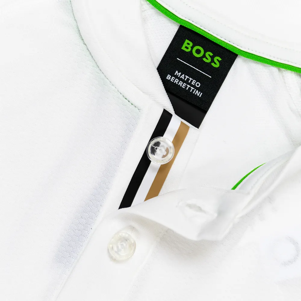 BOSS x Matteo Berrettini Pariq MB Polo - white