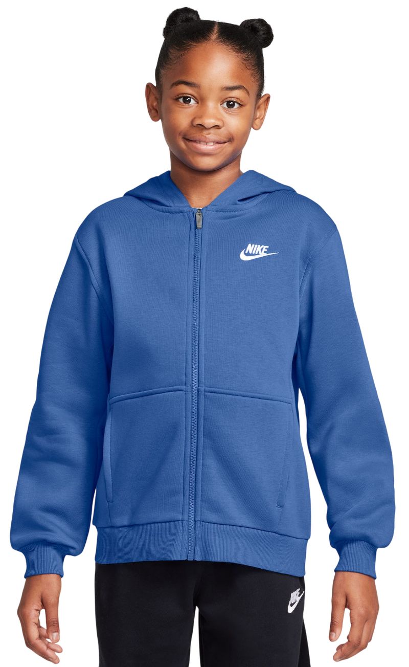 Nike Kids Club Fleece Full-Zip - comet blue/white