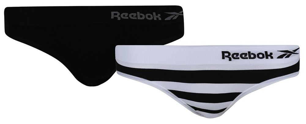 Reebok Womens Seamless Brief RAINA 2P - grey marl/white/stripe