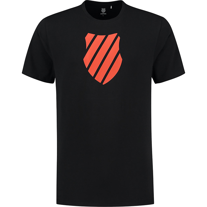 K-Swiss Tac Hypercourt Logo Tee 2 - black/spicy orange
