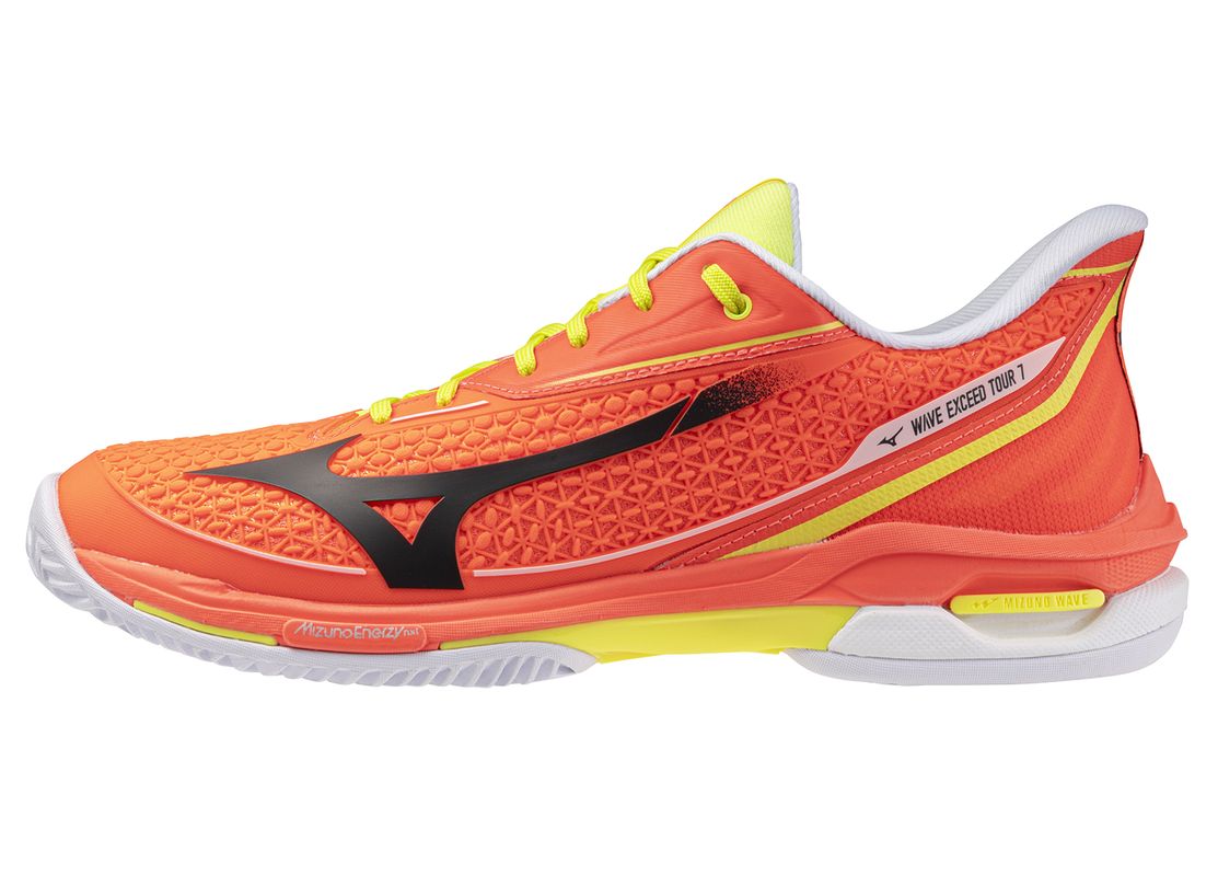 Męskie buty do padla Mizuno Wave Exceed Tour 7 Padel - lava orange/black oyster/yellow jasper