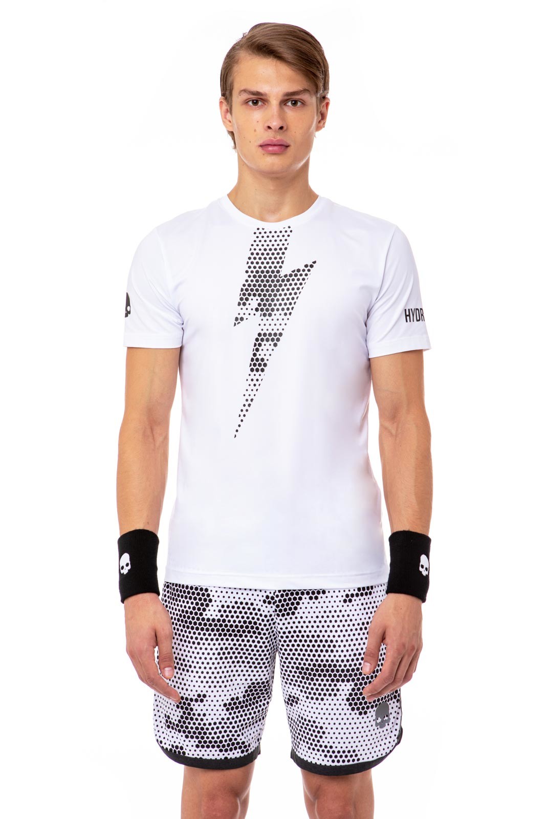 Hydrogen Tech Thunderbolt Tee Man - white/black