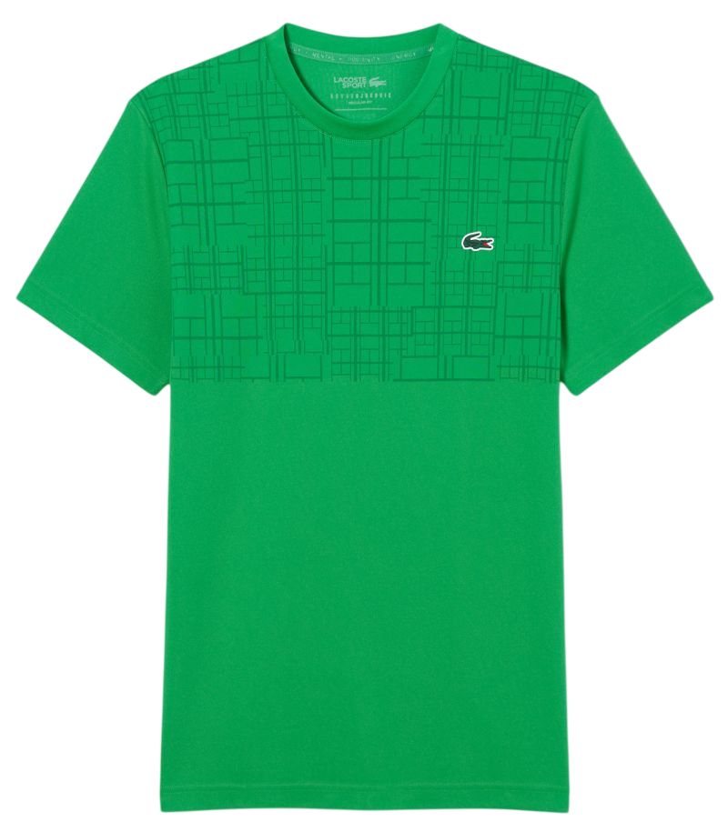 Męski T-Shirt Lacoste Tennis x Novak Djokovic - pine green