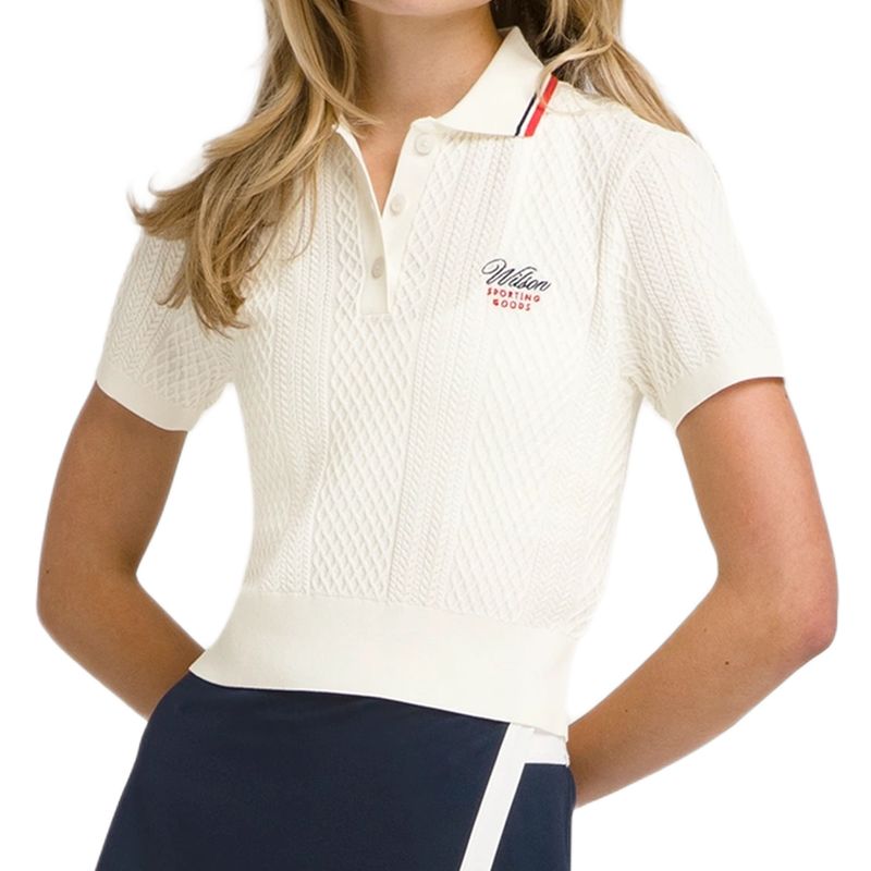 Damskie polo Wilson Shrunken Essex - sandrift