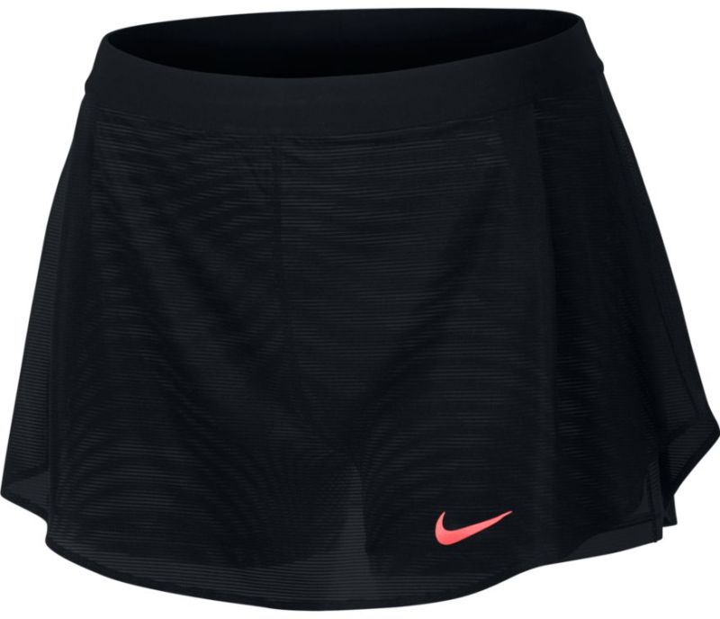 Nike Court Tennis Skirt - black/hot punch