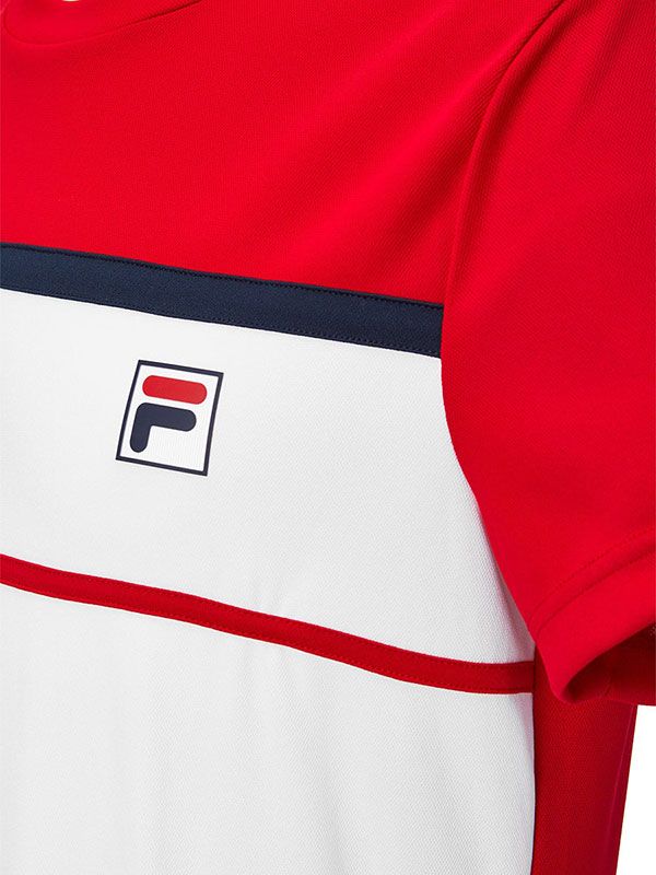 fila-t-shirt-steve-m-white-fila-red-3 Fila T-Shirt Steve M - white/fila red